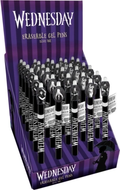 Radierbares Gelstift Wednesday 15 cm – 6 Varianten, Kunststoff, Box 30 Stk.