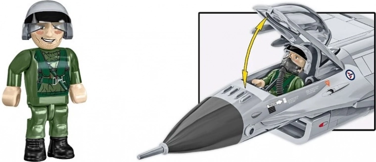 Detaillierte Bewaffnung und funktionsfähiges Cockpit