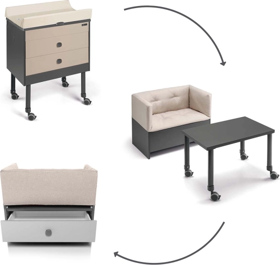 Wickelkommode GROWI 2IN1, Col.C261