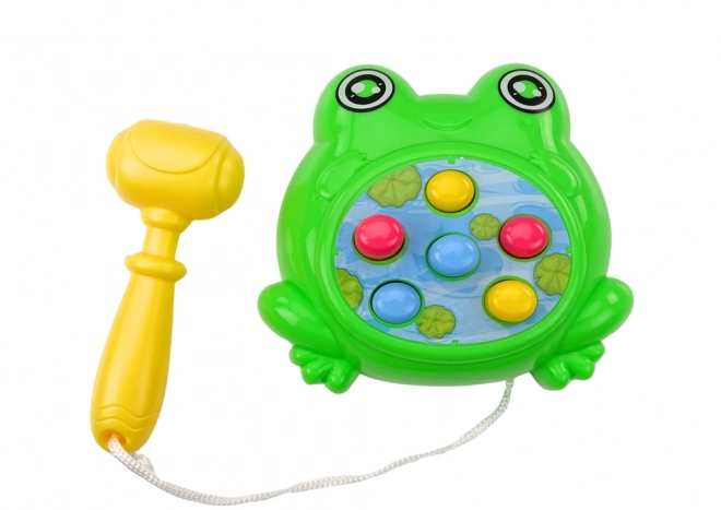 Mini-Spiel Wac-a-Mole Frosch mit Hammer