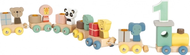 Holzeisenbahn mit Tieren von Small Foot