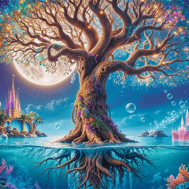 TREFL Puzzle Premium Plus Teestunde: Magischer Baum 500 Teile