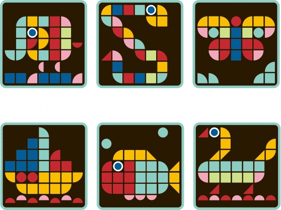 Holz-Mosaik Tooky Toy Montessori