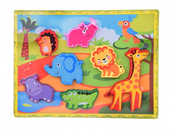 Holzpuzzle Safari-Tiere