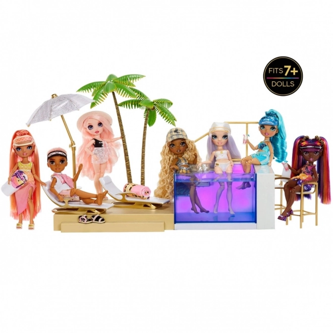 Rainbow High Farbwechsel-Pool & Strandclub Spielset