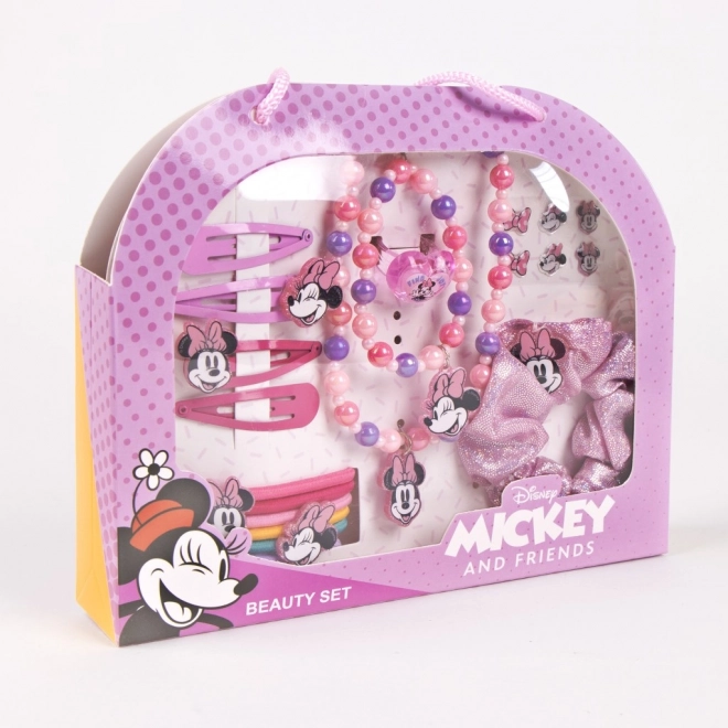 Schmuck- und Haaraccessoire-Set in einer Disney Minnie Tasche