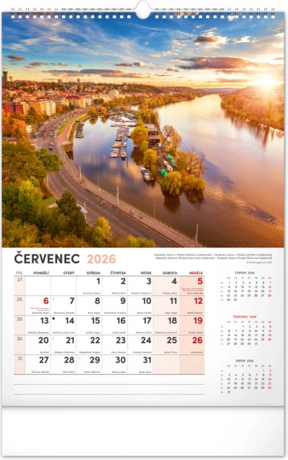 Wandkalender Prag 2026