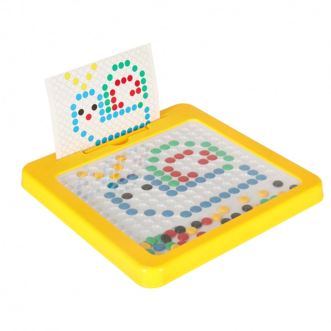 Montessori Magnetische Mosaiktafel Gelb 26 x 26 cm