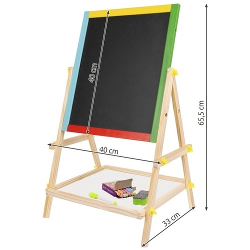 Zweiseitige Holztafel für Kinder