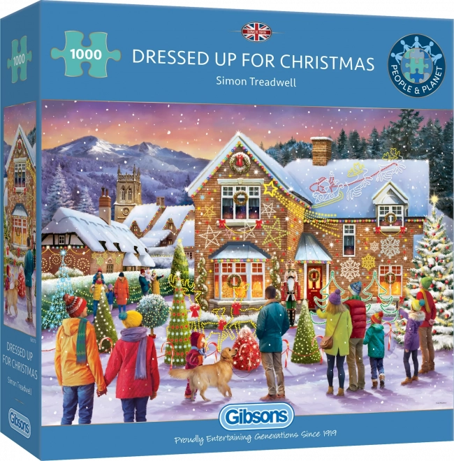 Gibsons Puzzle Weihnachtsdekoration 1000 Teile