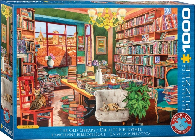 Eurographics Puzzle Alte Bibliothek 1000 Teile