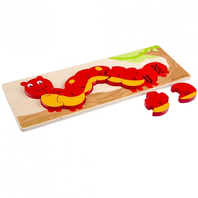 Lernpuzzle Raupe - BIGJIGS TOYS