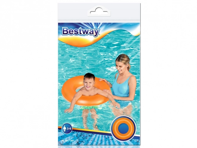 Bestway Aufblasbarer Schwimmreifen 76 cm für Kinder – orange