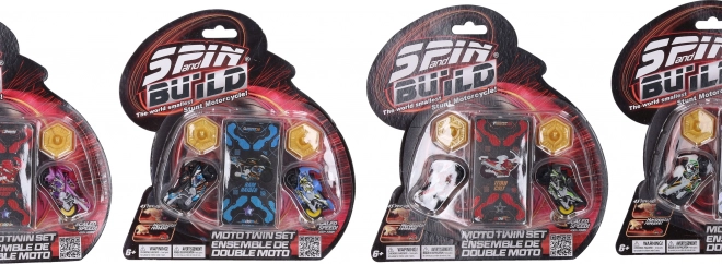 Spin and Build zwei Motorräder für Abschussbahnen
