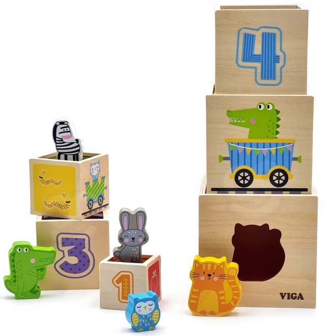 Holz Stapelwürfel für Kinder