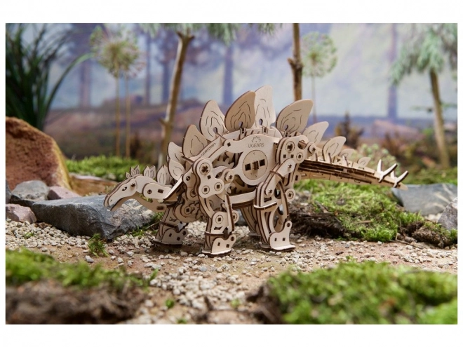 Ugears 3D Holzpuzzle Mechanischer Stegosaurus