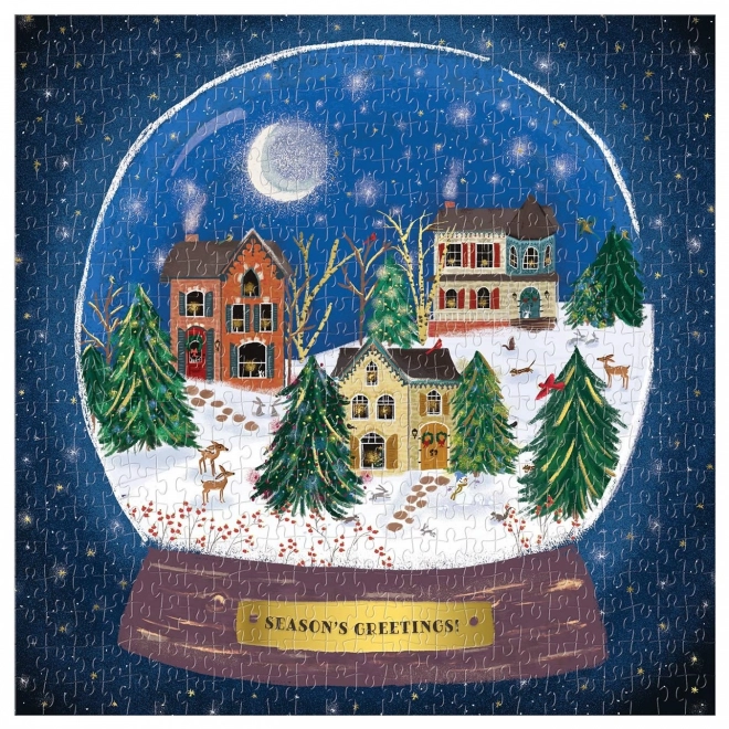 Puzzle Winter-Schneekugel 500 Teile