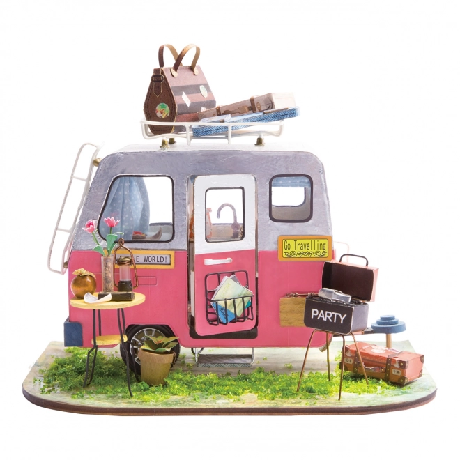 Miniatur-DIY-Bausatz 'Party Caravan' von RoboTime