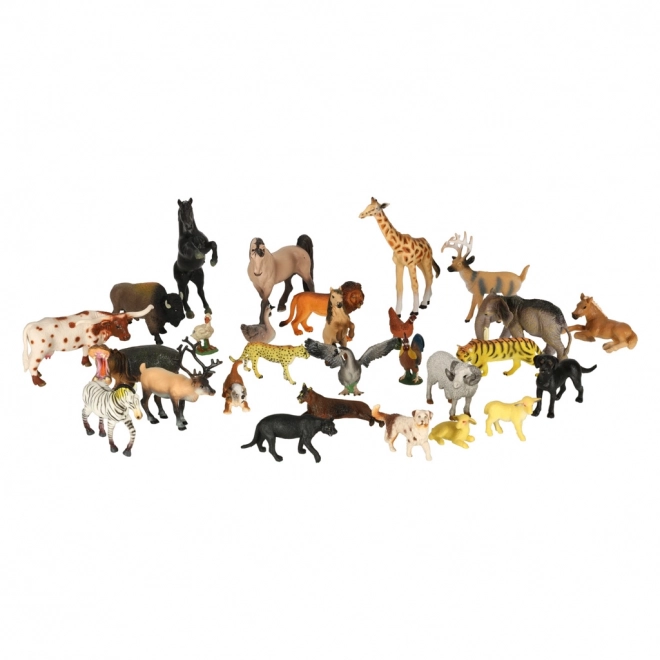 Zoo-Tierfiguren Spielset 28-teilig