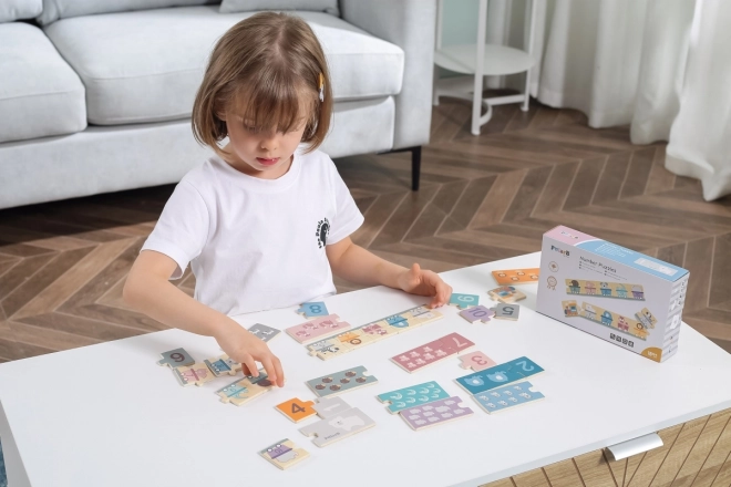 VIGA PolarB Holzpuzzle Zahlen Montessori