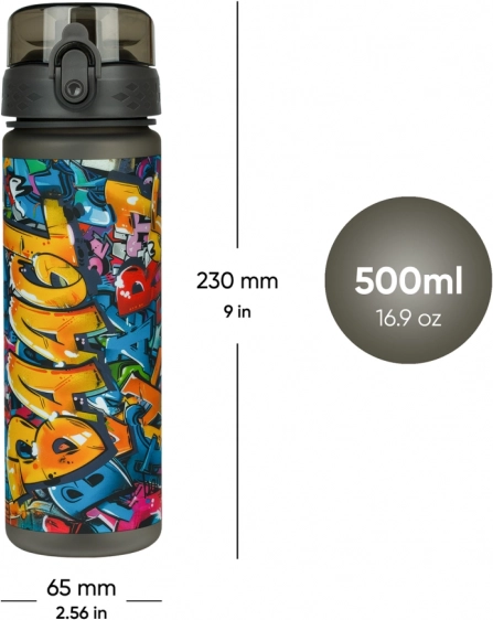 Tritan-Wasserflasche BAAGL Skatepark 500 ml
