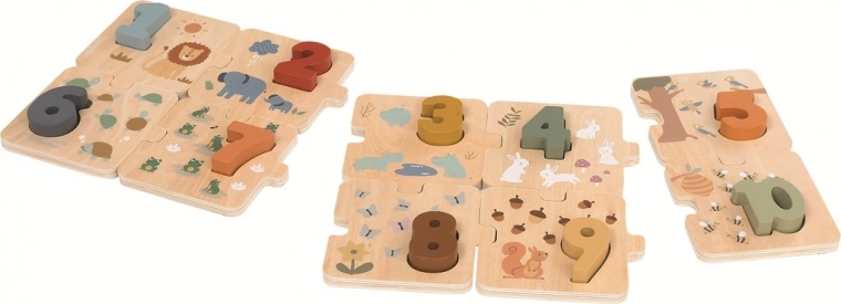 Holz-Rechenpuzzle mit Tieren 2Kids Toys