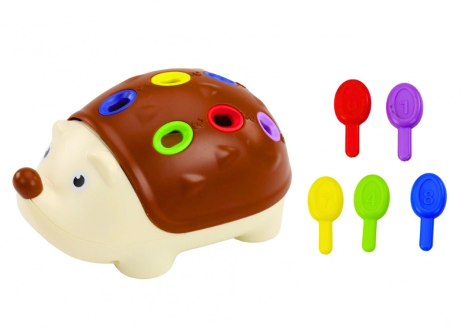 Sensory Igel für Babys - Bunte Stäbchen Zahlen