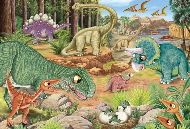 Schmidt Puzzle Dinosaurier Set 3x24 Teile