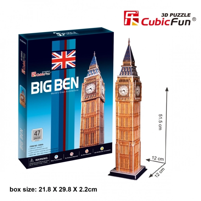 Cubicro Spaß Big Ben 3D-Puzzle