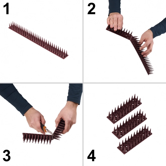 Abwehrspitzen für Tauben braun 8 Stk. 43 cm