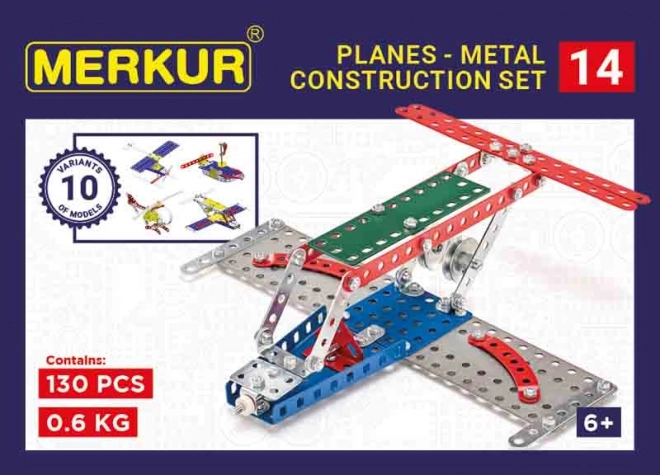 Merkur Baukasten Flugzeug 10 Modelle 141 Teile