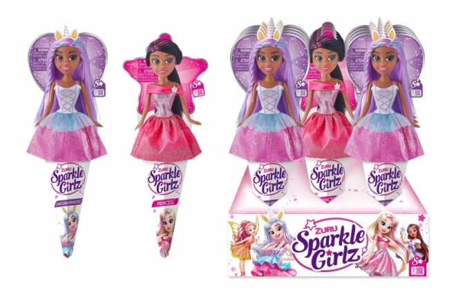 Sparkle Girlz Prinzessin und Einhorn Puppe 10,5 Zoll