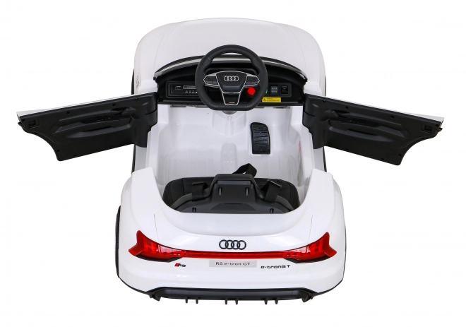 Audi RS E-Tron GT elektrisches Kinderauto mit Fernbedienung und 4x4 Antrieb – Weiß