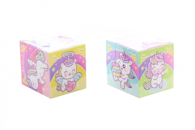 Faltwürfel Einhorn