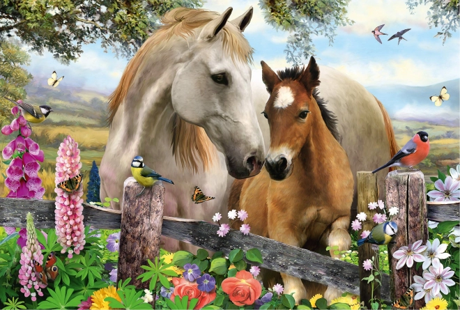 Puzzle Stute und Fohlen 150 Teile