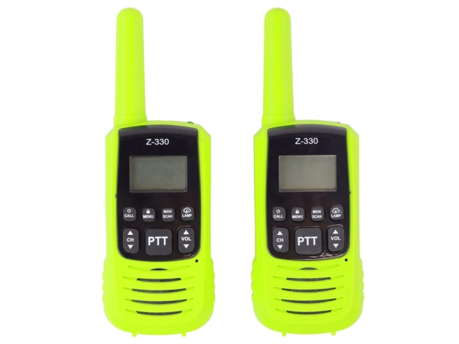 Grüne Walkie-Talkies mit 3 km Reichweite