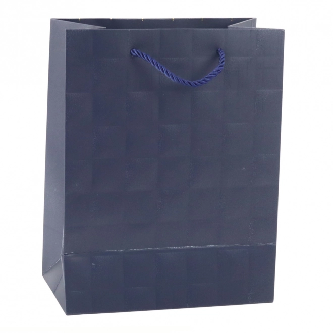 Elegante Geschenktasche mit geprägten Quadraten