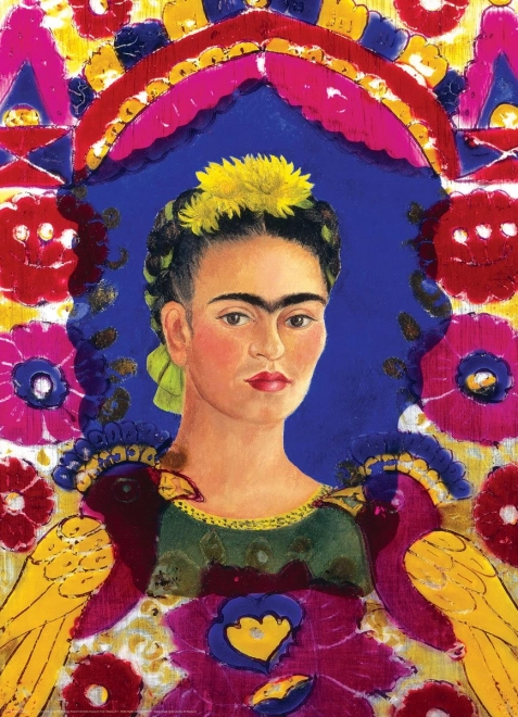 Eurographics Puzzle Frida Kahlo Porträt im Rahmen 1000 Teile