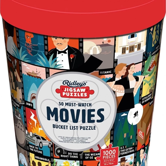 50 ikonische Filme auf einem Bild