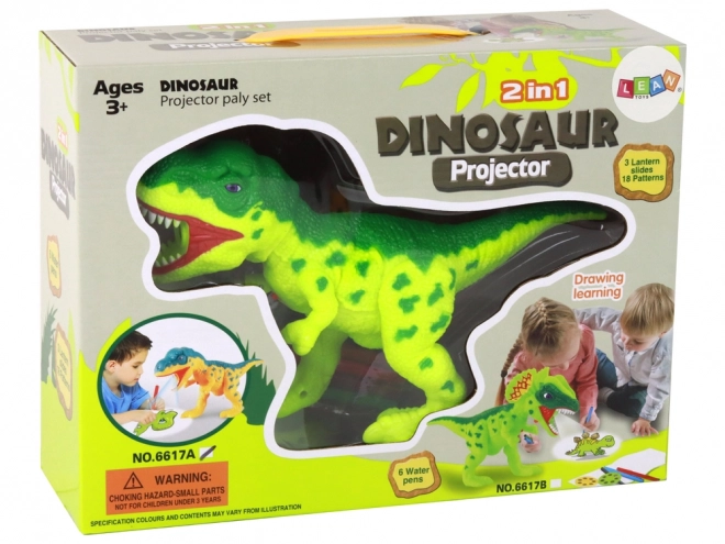 Projektor Dinosaurier mit Malstiften