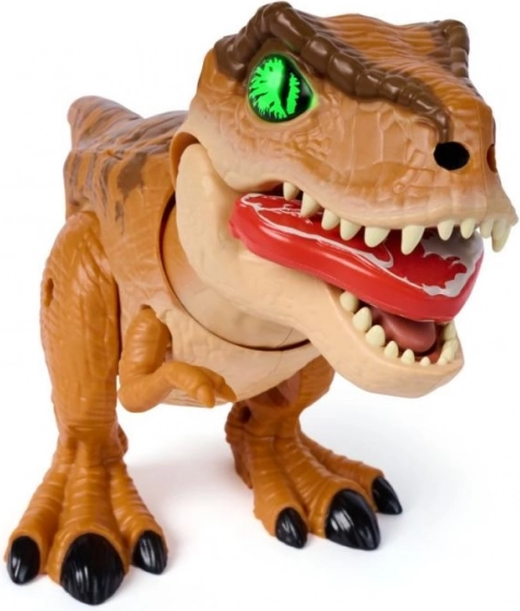 Interaktiver T-Rex aus dem Ei schlüpfend
