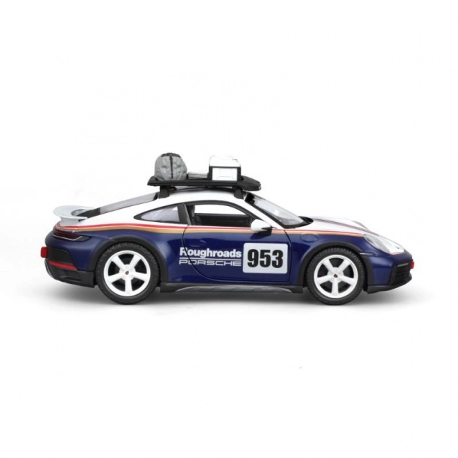 Bburago Porsche 911 Dakar Rennwagen Modell Blau