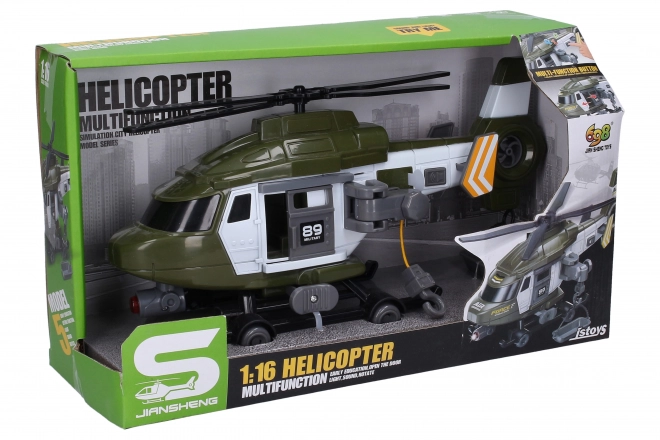 Militärhubschrauber mit Effekten 29 cm