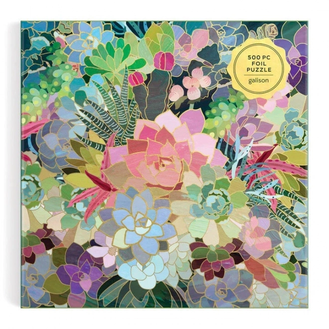 Galison Puzzle Sukkulenten Mosaik 500 Teile
