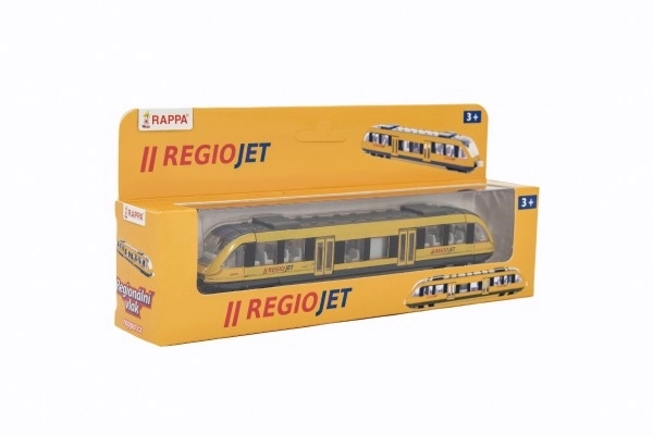 Gelber RegioJet Zug 17cm