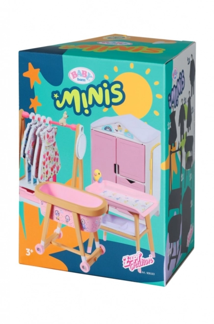 Baby Born Minis Puppenzimmer Set mit Möbeln