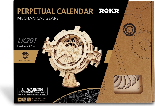 RoboTime 3D Holzmechanik-Puzzle Tischkalender