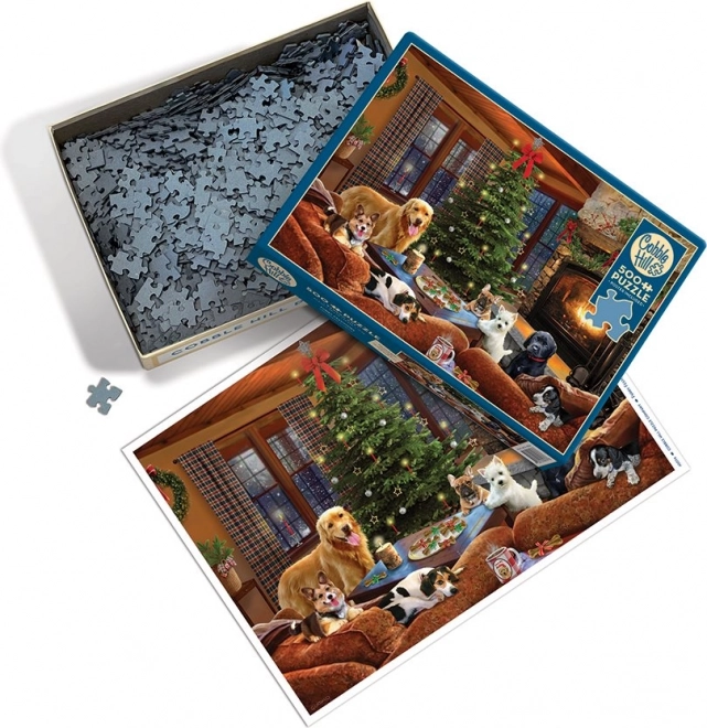 Cobble Hill Puzzle Flauschige Feiertage 500 Teile