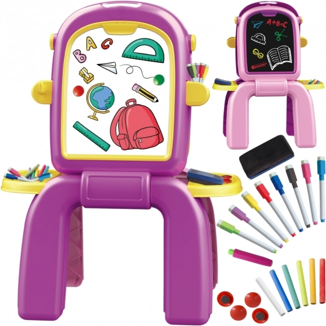 Doppelseitige Tafel 2in1 zum Malen