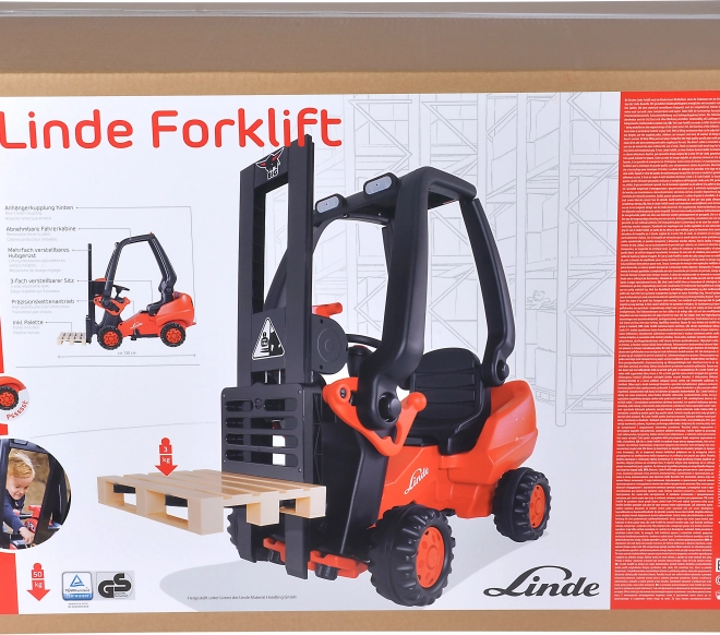 Kinder Gabelstapler Linde Forklift mit Pedalen